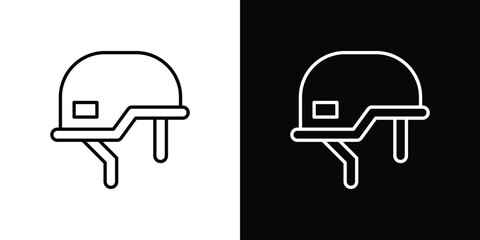 Military Helmet icon In Trendy Design Vector Eps 10