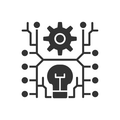Artificial Intelligence Icon - Machine Learning Icon