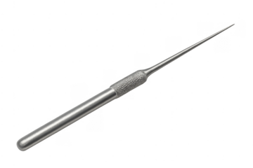 Metal awl piercing tool with textured handle