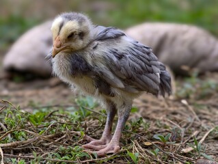 chick with a sick expression