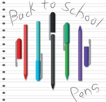 Pens for coming back to school