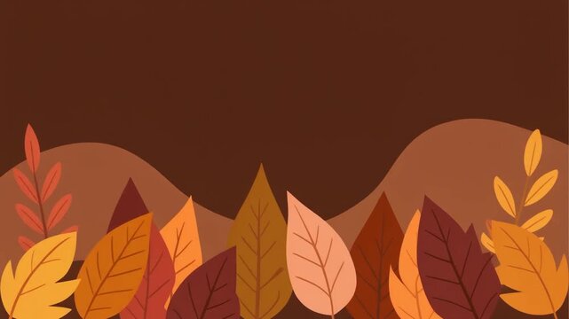 Autumnal Leaves Display: A symphony of colors as autumn leaves showcase their beauty. A perfect background for any occasion.