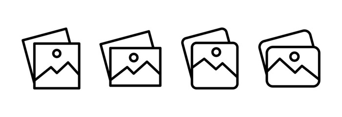 Picture icon vector illustration. photo gallery sign and symbol. image icon