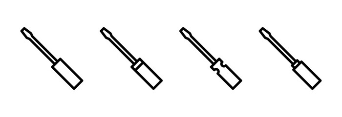 Screwdriver icon vector illustration. tools sign and symbol