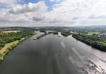Kemnader Stausee an einem bewölkten Sommertag