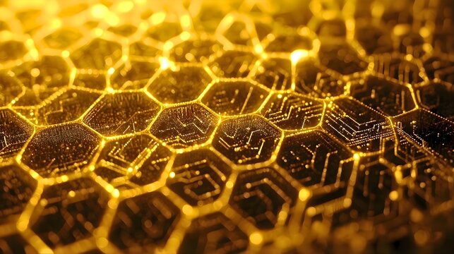 Honeycomb structure morphing into electronic circuit board