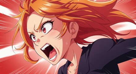 Frustration Manifested: An illustration of a woman captures the intense emotion of anger and the release of steam