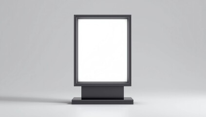 Blank white mock up light box, billboard 
