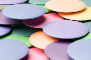 カラフルでポップなカワイイ背景素材