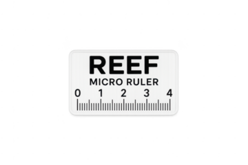 Reef micro ruler scale for precise measurement