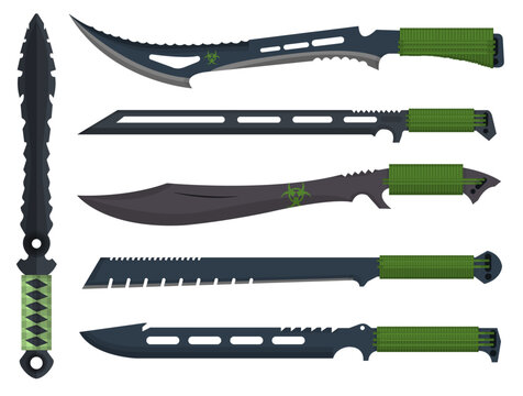 Various Zombie Hunter Knifes