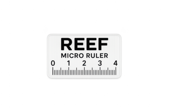 Reef micro ruler scale for precise measurement - Powered by Adobe