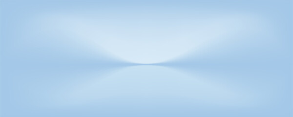 Blue studio room. Limbo light background. Abstract 3d backdrop for product presentation. Minimal wall scene. Showcase, promotion display