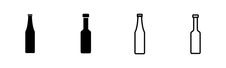 Bottle icon set. bottle vector icon