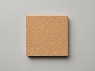 Fototapeta premium Minimalistic composition featuring natural cork tile on neutral surface