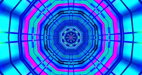Dynamic tunnel vj loop seamless background for creative visualization and relaxation