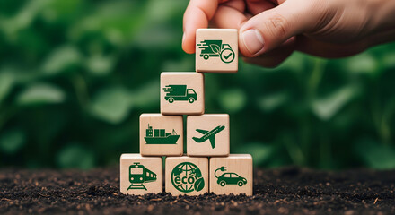 Sustainable transport choices promote green delivery for a healthier planet now