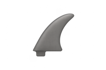 Grey surfboard fin for surfing and water sports