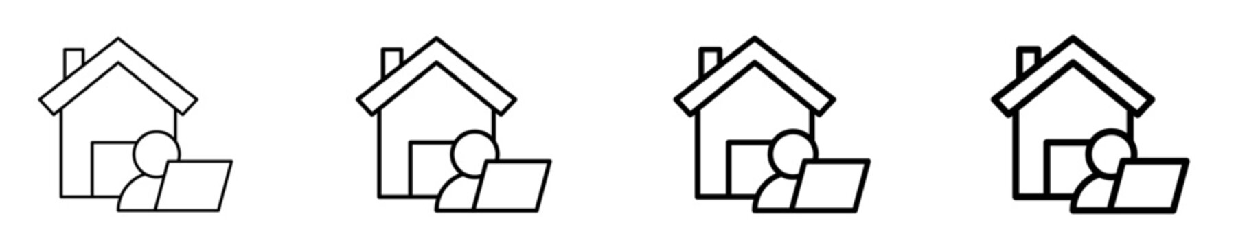 Work  Icon Set Different Style Collection