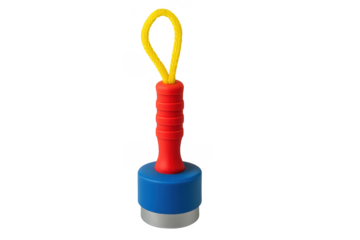 Magnet tool with red handle and blue base