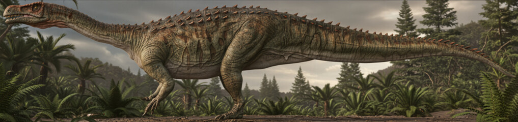 Fototapeta premium An Aardonyx celestae, a basal Sauropodomorph that lived during the Early Jurassic period