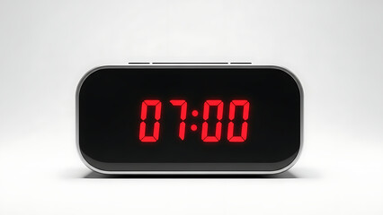 Digital Alarm Clock Displaying 700, A Precise Timekeeping Illustration