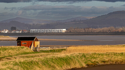 Coastal wetland in the UK. Great habitat for sea birds and waders.