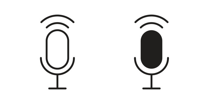 Podcast icon for your website design, logo, app, UI. EPS10