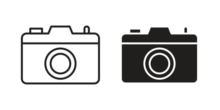 Retro camera icon for your website design, logo, app, UI. EPS10