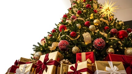 christmas tree and gifts