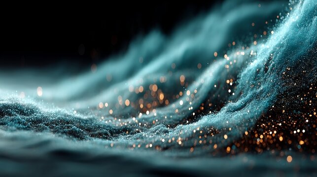 Dynamic abstract digital art with vibrant colors, flowing textures, and modern visual patterns showcasing innovative creative design for artistic and commercial use