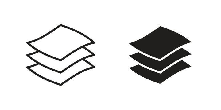 Layers icon pictogram in trendy outline style. icon, sign or symbol.