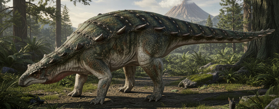 Pawpawsaurus campbelli, a herbivorous nodosaurid ankylosaur dinosaur from the Early Cretaceous (Albian) of Texas