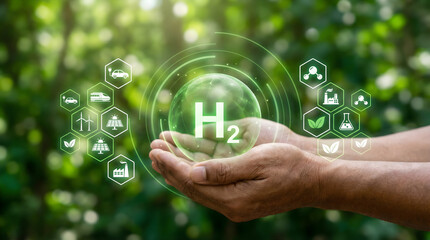 Sustainable energy future with hydrogen power in gentle hands for a greener world