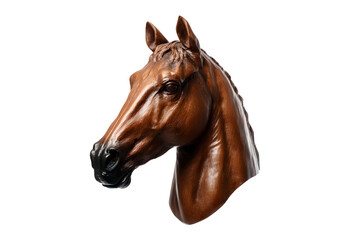 Obraz premium Horse head on a neutral transparent background for designers, marketers. 2026. Popular illustration, object, symbol, texture, pattern, holiday.