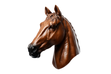 Horse head on a neutral transparent background for designers, marketers. 2026. Popular illustration, object, symbol, texture, pattern, holiday.