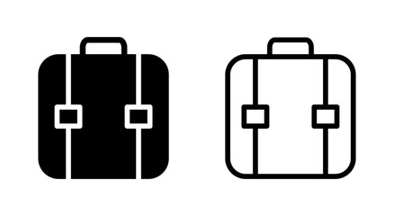Briefcase icon symbol for apps and websites. suitcase sign and symbol. luggage symbol.