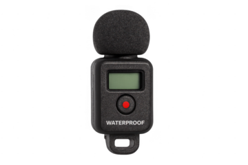 Waterproof digital sound level meter with transparent background