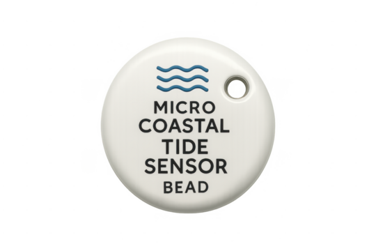 Micro coastal tide sensor bead monitoring ocean waves