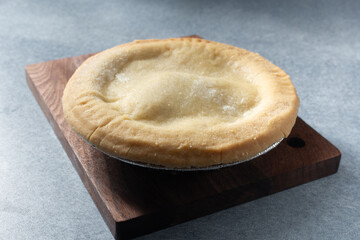 A view of a gluten-free, dairy-free mini cherry pie.