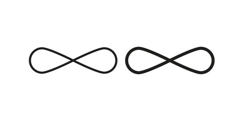 Infinity icon for template. Icon vector graphic set