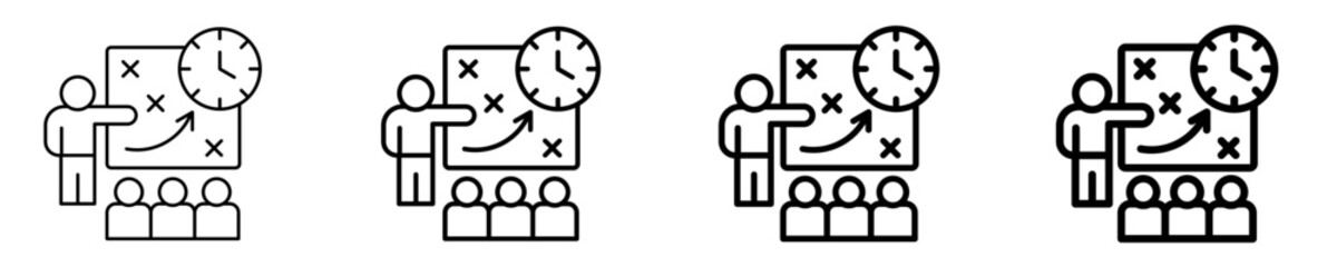 Strategy Session  Icon Set Different Style Collection
