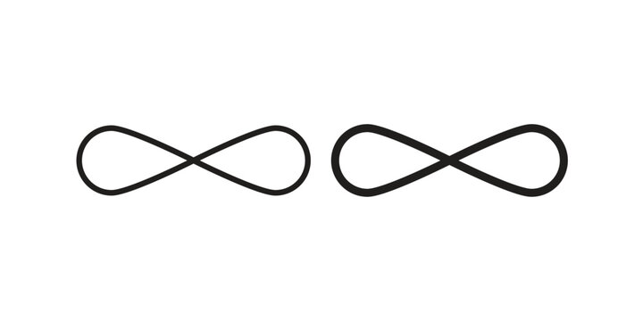 Infinity icon for template. Icon vector graphic set