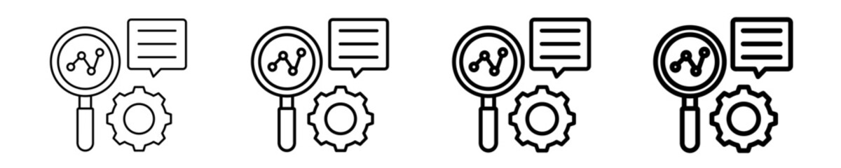 Business Diagnosis  Icon Set Different Style Collection
