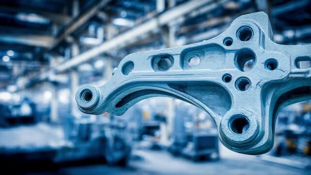 Medium shot of fast zinc alloy dieless casting showing streamlined workflow and quick solidification of metal parts in an industrial setting.