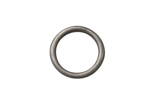 Metal ring isolated on transparent background - Powered by Adobe