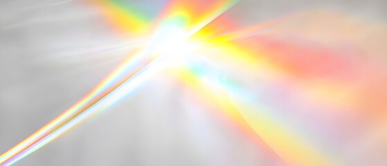 Rainbow light refraction overlay