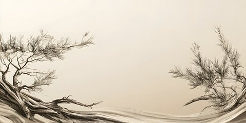 Nature scene for beauty branding