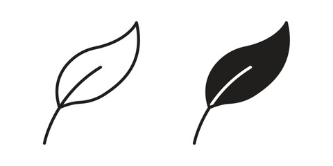 Leaf icon designs collection for mobile, ui, web.