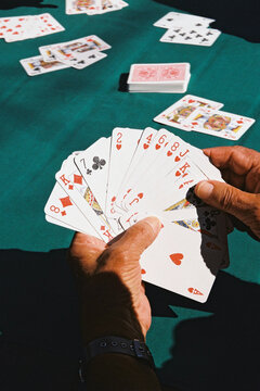 Man playing cards